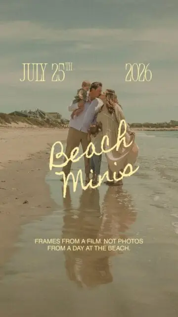 I don’t just take your photo. I make them look like movie stills. #engaged #momsofinstagram #connecticut #ctbeach