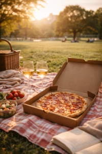 Parent and child making cheese pulls during pizza photography session Connecticut