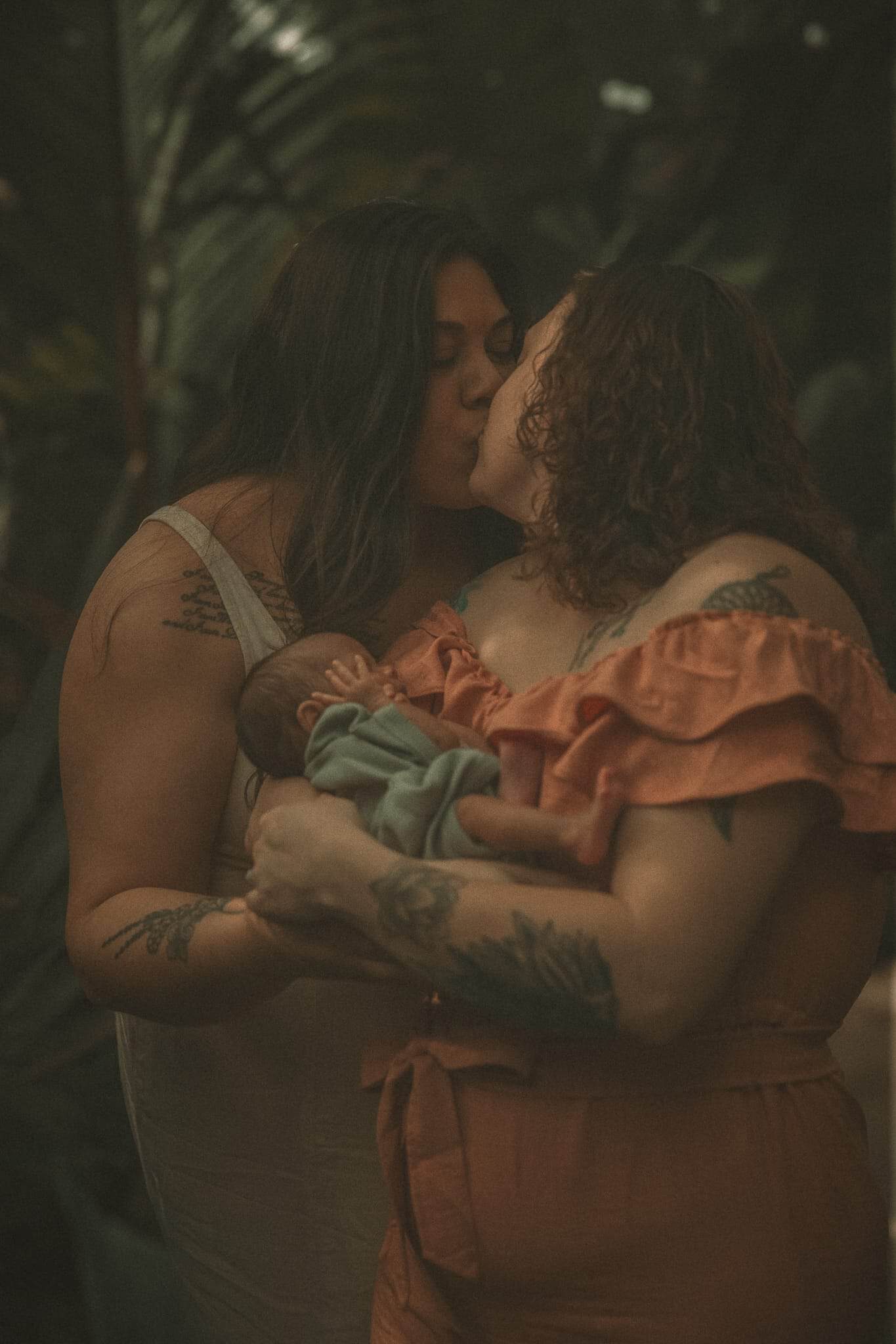 Mother embracing baby outdoors — Home and Wild family photography session in Connecticut