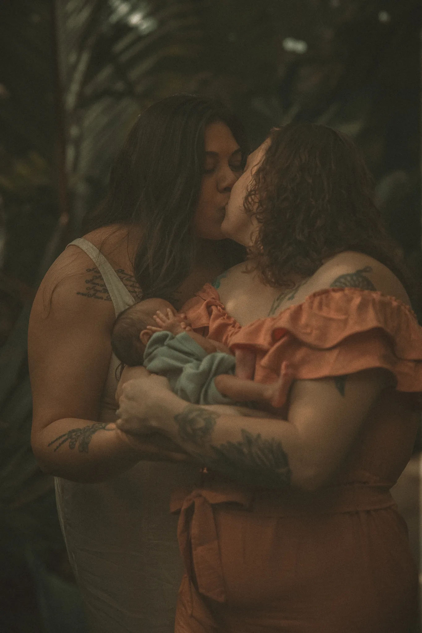 Mother embracing baby outdoors — Home and Wild family photography session in Connecticut